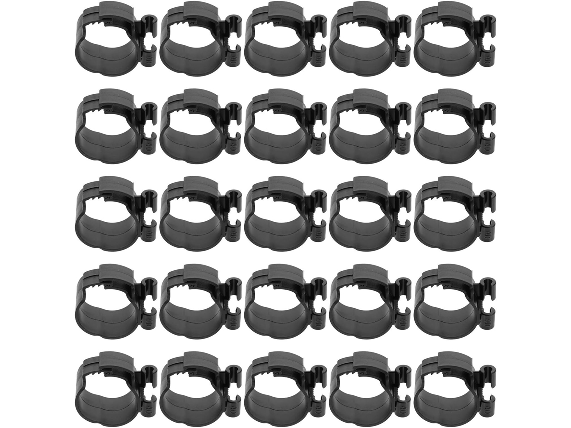 Conjunto De 25 Presilhas Pretas De Plástico Para Ar Condicionado Central, Leves E Removíveis.