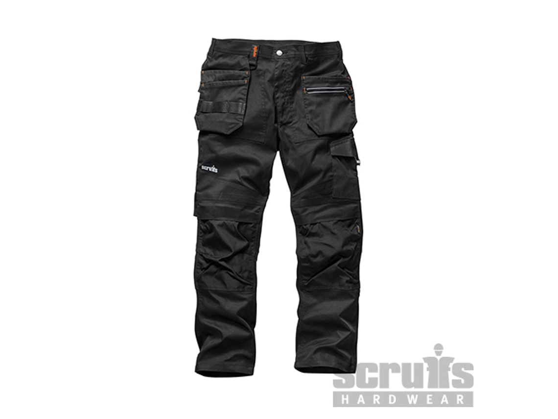 SCRUFFS T54493 Pantalón Trade Flex Color Negro