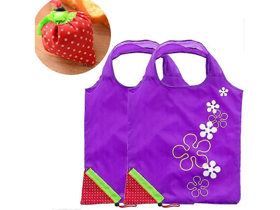 Conjunto de 2 Sacolas de Compras Dobráveis ​​e Reutilizáveis GOKOCO