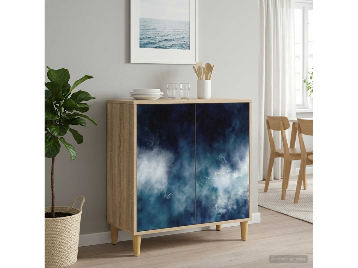 Vidaxl Buffet Raalte Sonoma 69 X 33 X 75 Cm Derivados De Madeira
