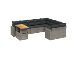 Garden Sofa Set, Garden Sofa Sets Vidaxl Cinzeto Rattan / Vime (n/a)