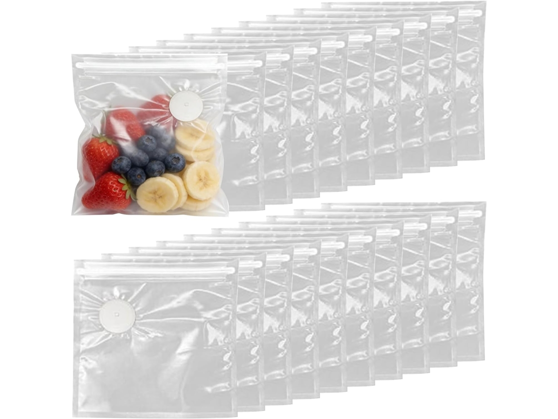 Sacos A Vácuo Para Alimentos, 20 Unidades, Herméticos E Impermeáveis | Sacos A Vácuo Resistentes Odores Para Vegetais