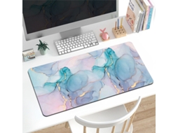Mousepad Grande Em Couro Pu, Impermeável, Para Jogos, Com Estampa De Mármore, Tapete De Mesa Extra Longo - 80×40cm (31,5×15,7 Polegadas), Este