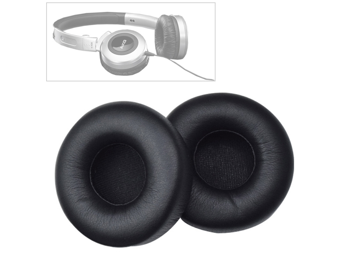 Almofada Para Akg Q460 De Orelhas De Espuma Macia Preto