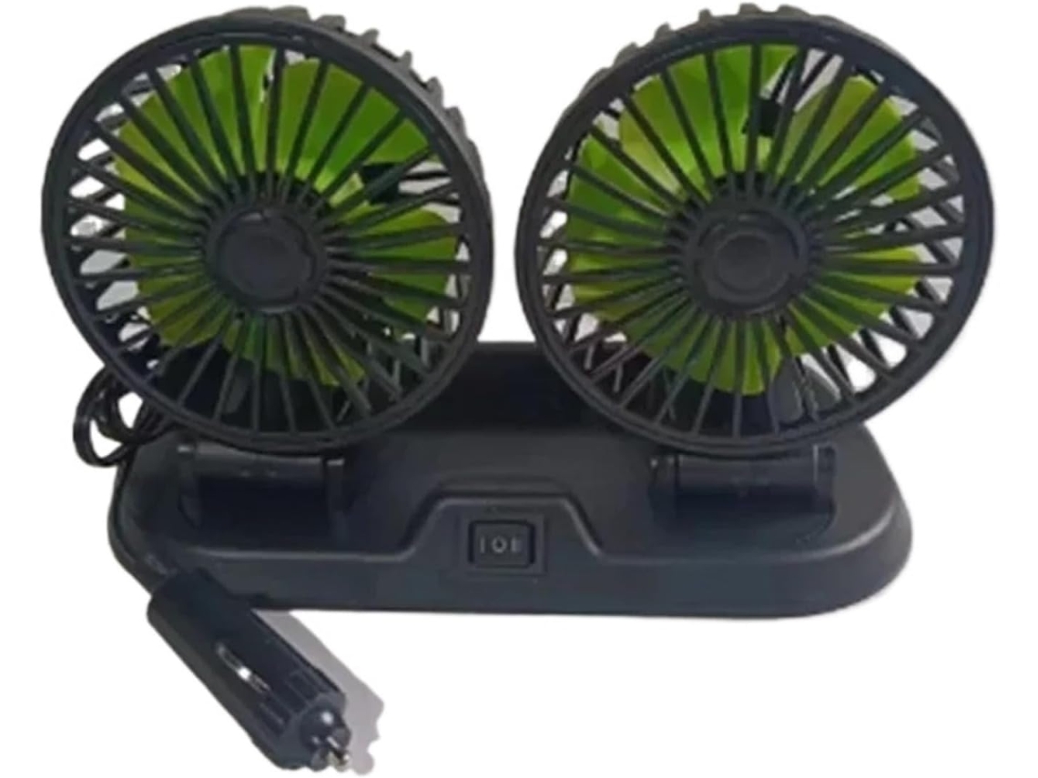 Ventilador De Painel Carro Com Duas Cabeças, 5v 12v 24v, Usb, 2 Velocidades Ajustáveis, Resfriamento Automático Com