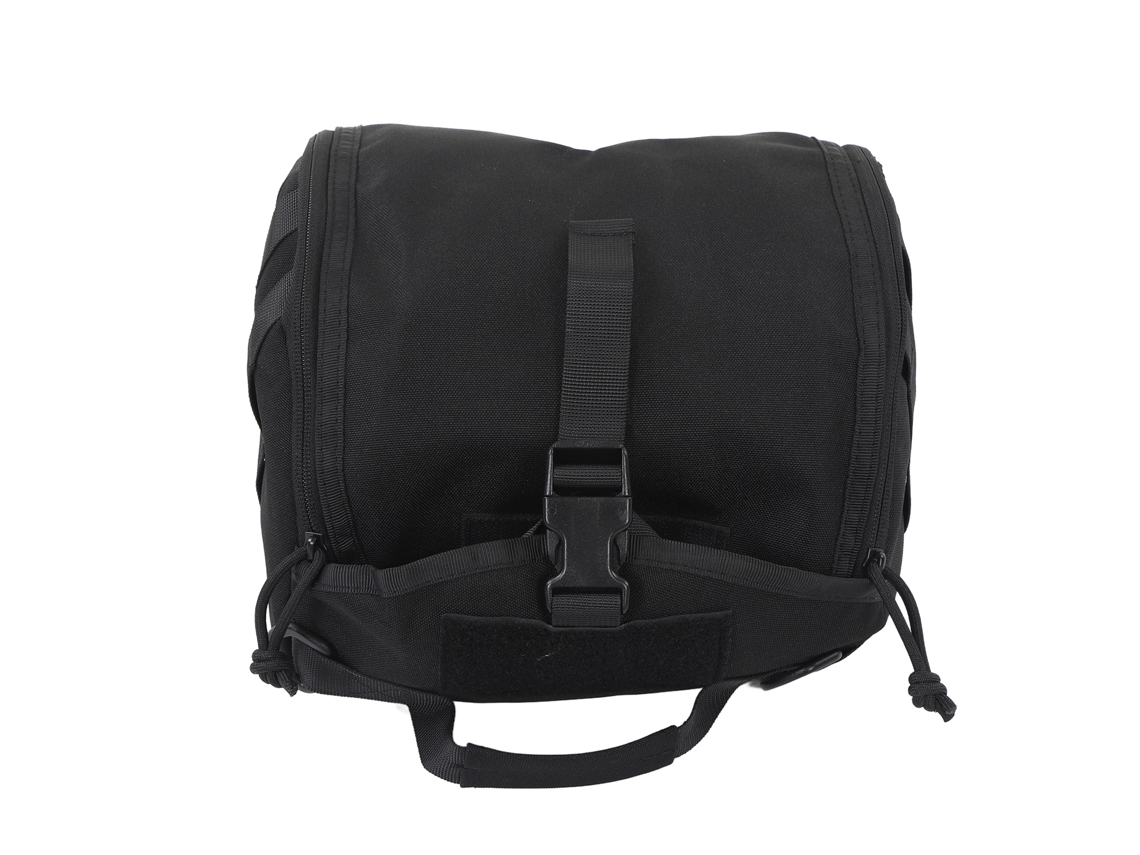 Bolsa de Armazenamento para Capacete de Camping Lona com Prevenção de Arranhões Ajustável Preta