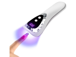 Lâmpada Uv Portátil Para Unhas, Lâmpada De Cura Led Recarregável Para Secagem Rápida De Esmalte Em Gel, Mini Secador Usb, Branca