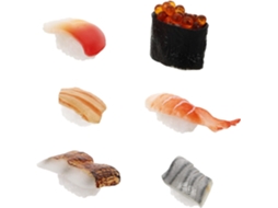 Conjunto de 6 Peças de Modelos de Sushi Falsos CHABERLU