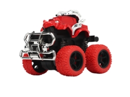 Ats brinquedo Caminhão Inércia 4 Rodas Infantil Portátil de Liga Leve Cor Viva Vermelho
