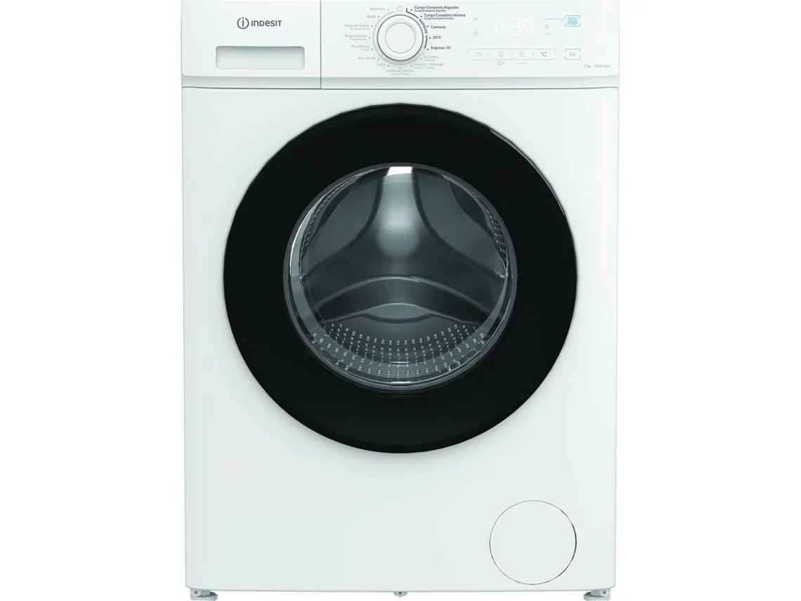 Máquina de Lavar Roupa INDESIT IMA 762B (7 Kg - 1200 rpm - Branco)