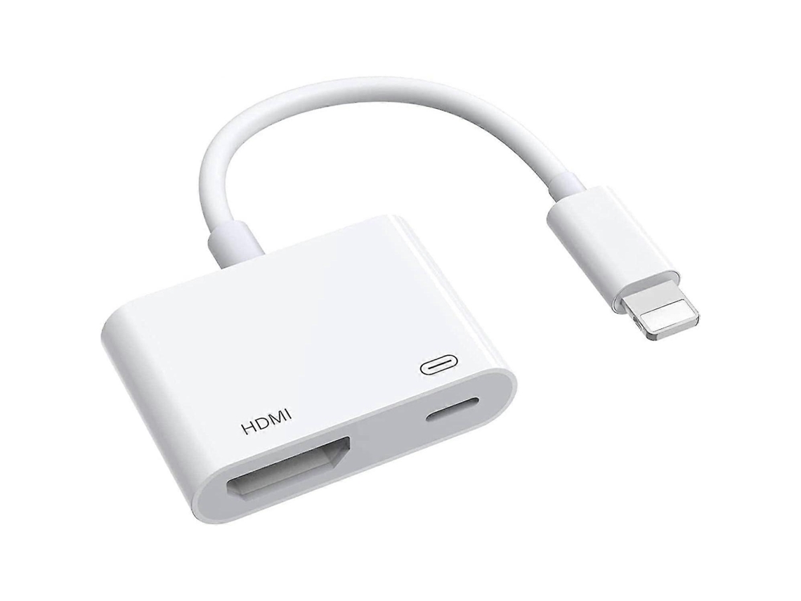 Adaptador Hdmi Para Conectar Iphone À Tv, Adaptador Av Digital 1080p, Compatível Com Iphone E Ipad (necessário Estar Conectado À Tomada).