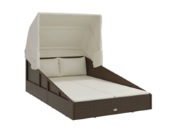 Sunbed, Sunbeds Vidaxl Marrom Rattan / Vime (n/a)