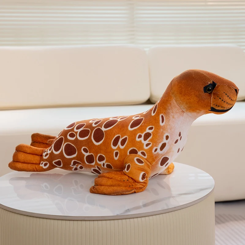 Foca de Pelúcia Realista de Desenho Animado Brinquedo de Anime MDUG (laranja, 40cm)