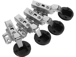 Conjunto De 4 Dobradiças Fechamento Suave Para Portas Vidro, Ocultas