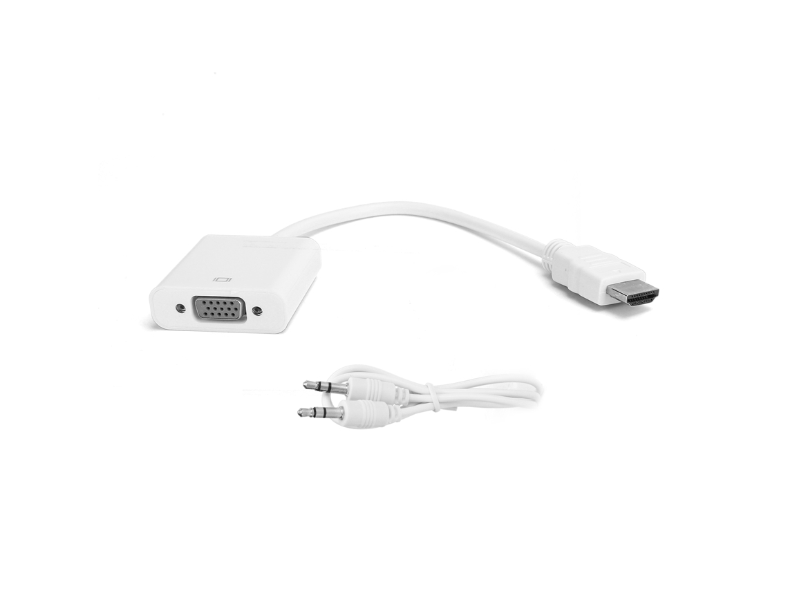 Cabo Conversor Interface Multimídia Hd para Vga, com Áudio 3.5mm, para Chromebook, Raspberry Pi, Xbox | S/MARCA