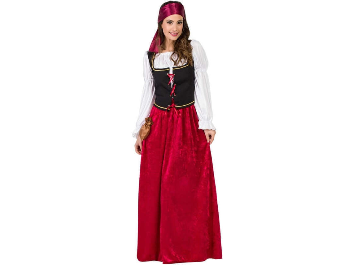 Fato de Mulher DISFRAZZES Mesonera Medieval Granate (Tam: XL)