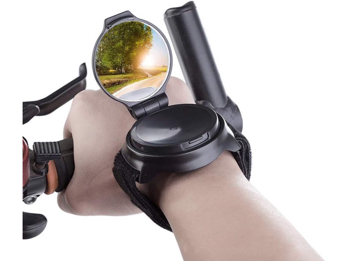 Espelho Para Bicicleta, Espelho De Pulso, Espelho Retrovisor Rotativo 360°, Acessório De Segurança Para Bicicleta, Moto E E Bike