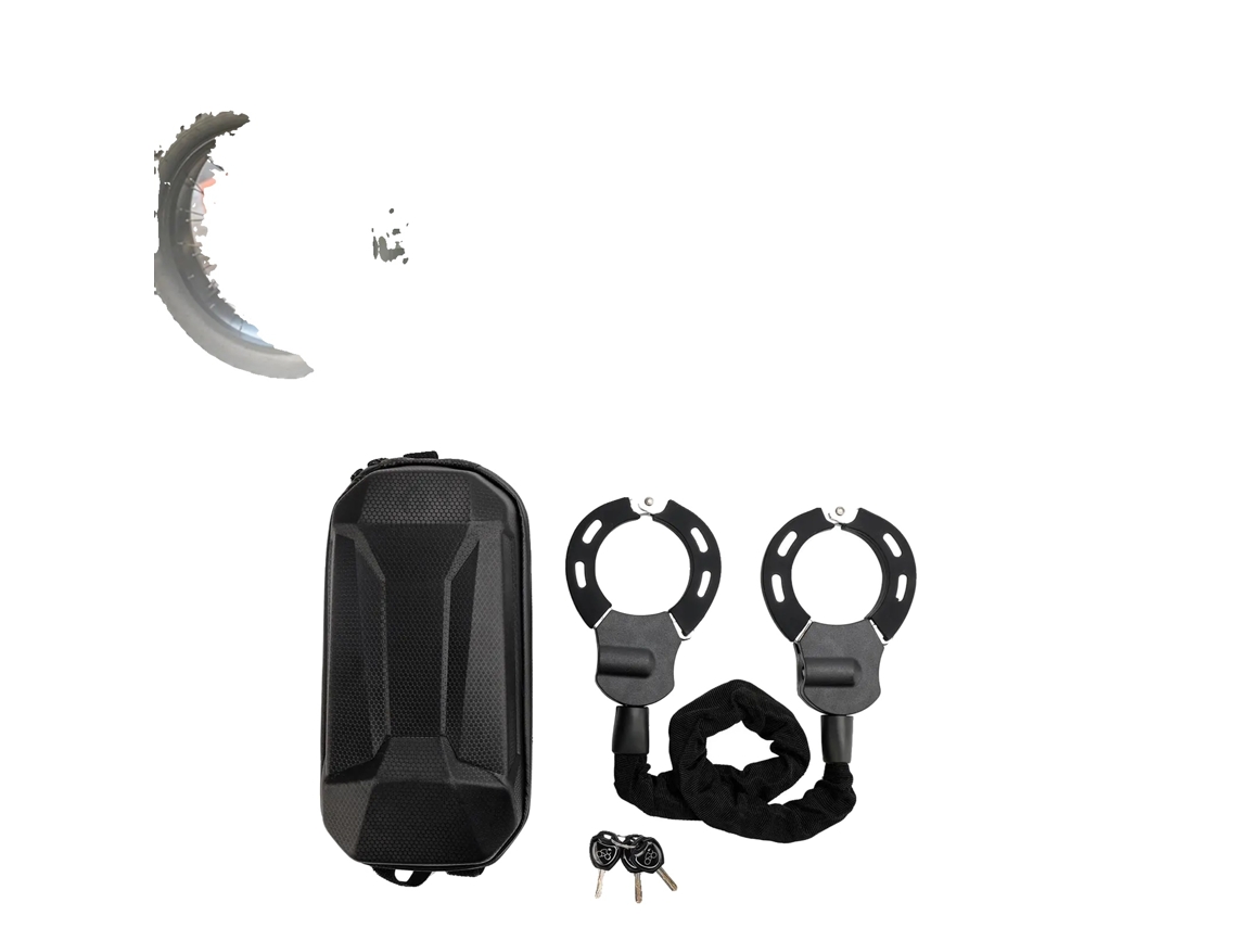 Trava para Bicicleta Elétrica, Material de Aço Q235, Comprimento da Corrente de 60 Cm, Adequada para Bicicletas, 3 Chaves Inclusas, Design OEM