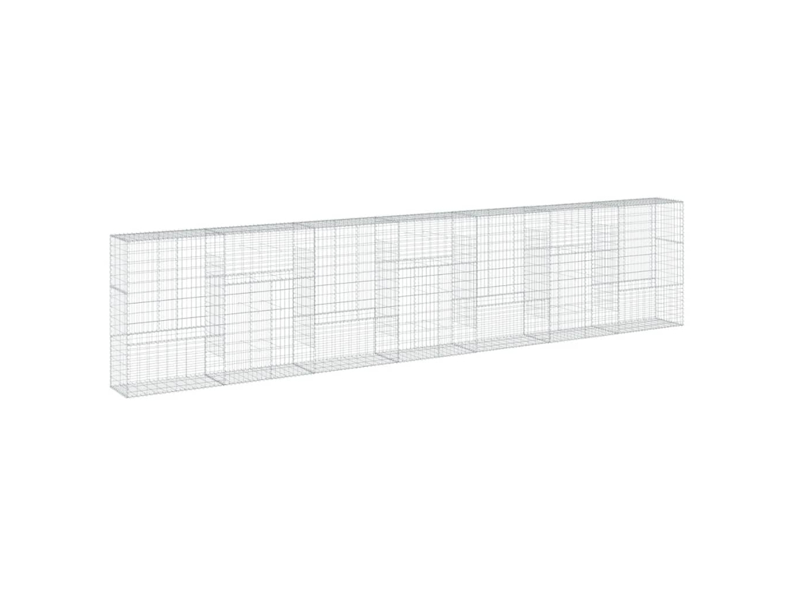 Gabion Basket, Gabion Baskets Vidaxl Prateado Ferro (700 X 50 X 150 Cm)