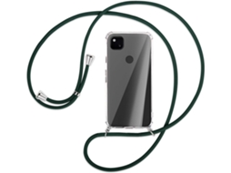 Capa com Cordão Colar Antiarranhões para Google Google Pixel 4 Xl HONGWE. Silicone Anti-Choque Transparente
