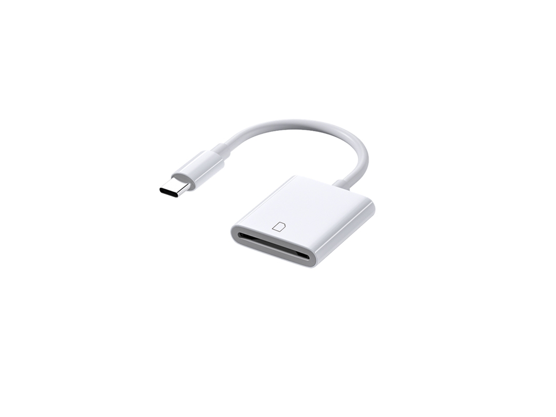 Leitor de Cartão Sd com Conector Usb c AQUAFORGE (branco)