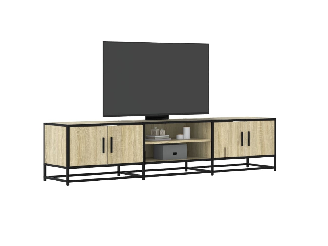Vidaxl Móvel De Tv 180x35x41 Cm Derivados De Madeira Carvalho Sonoma