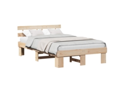 Estrutura da Cama com Cabeceira Natural 120 X 200 Cm MAISON EXCLUSIVE