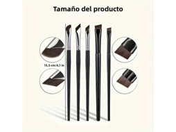 Conjunto de Pincéis para Delineador com Lâminas Finas e Angulares para uma Aplicação de Maquiagem Precisa. MDUG