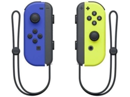 Controles Joy-con Azul E Amarelo Não Originais Compatíveis Com Nintendo Switch - Par De Controles Com Alças