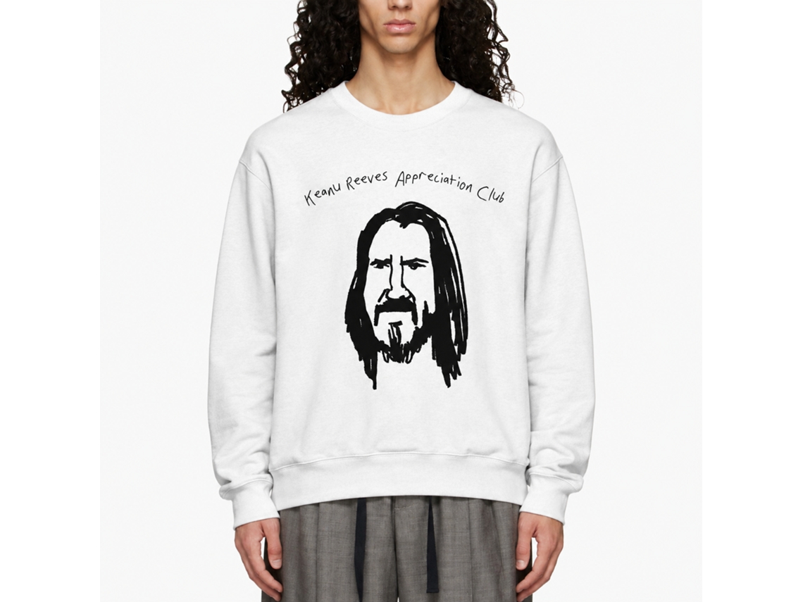 Rockinstone Keanu Reeves Appreciation Club Sweatshirt Unique Designer Style