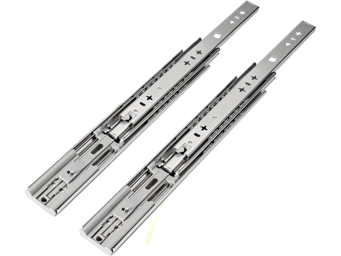 Corrediças Para Gavetas, Corrediças Para Gavetas De Armários, Corrediças Reforçadas, Com Fechamento Suave, Abrem E