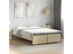 Vidaxl Estrutura De Cama 120x190 Cm Derivados Madeira/metal