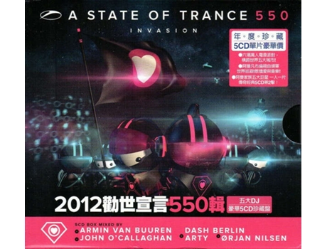 Cd A State Of Trance 550 Invasion Armada, Avex Taiwan