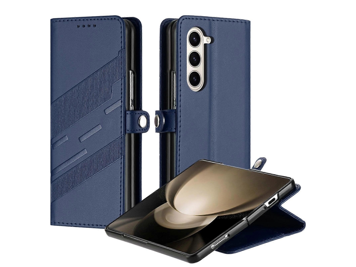Capa De Celular Retrô De Couro Com Carteira Multifuncional Em Relevo