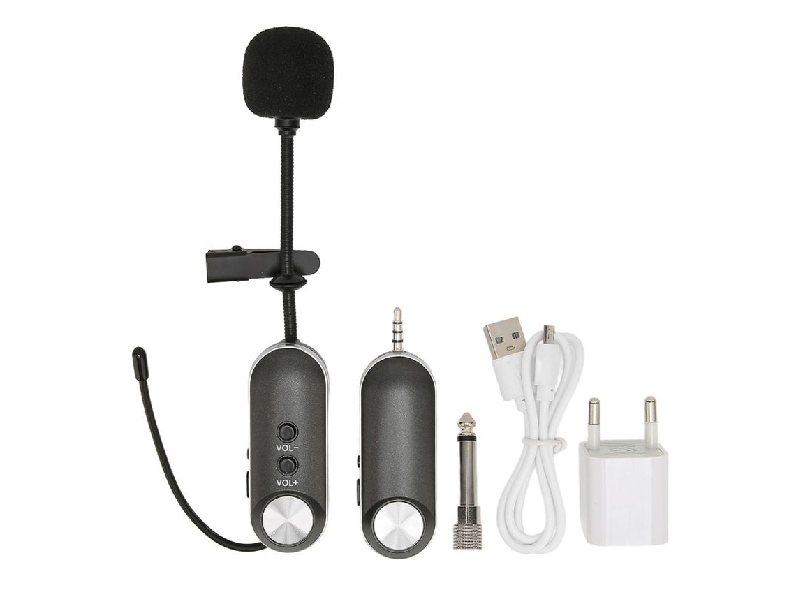 Microfone De Lapela Sem Fio Uhf Profissional Aquaforge
