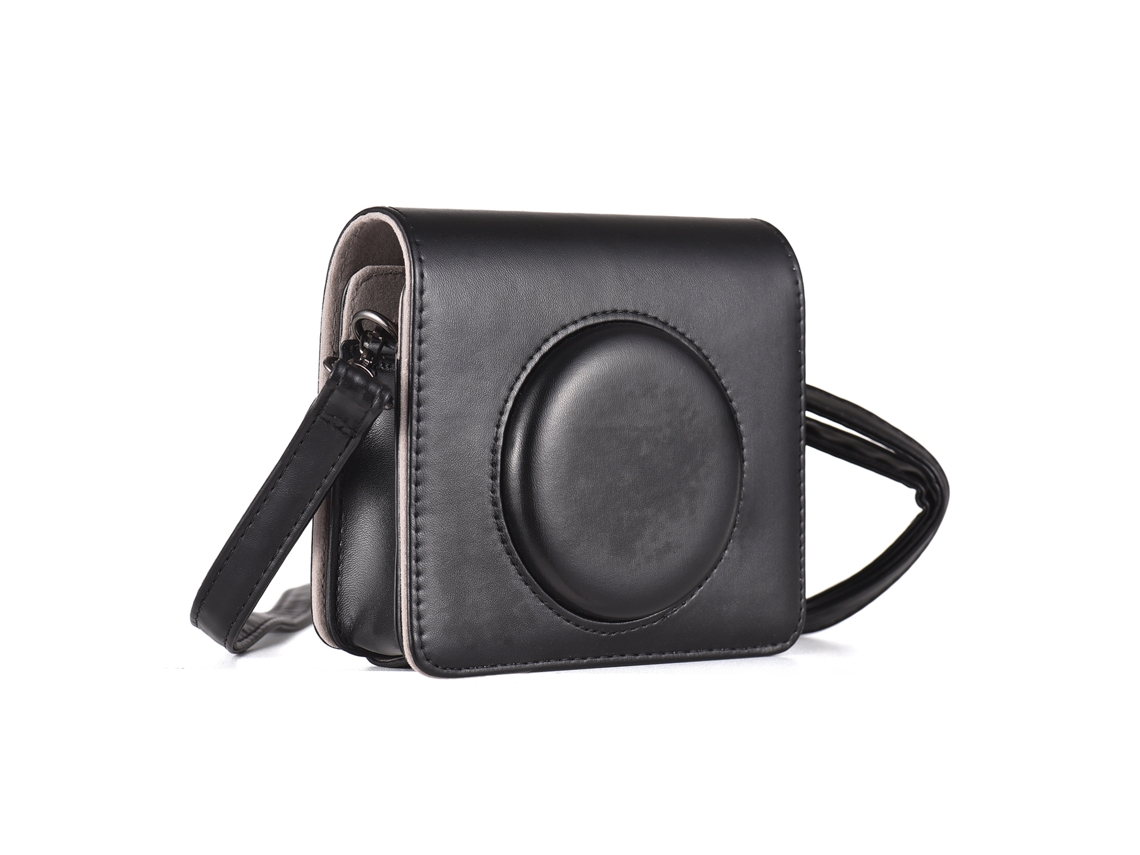 Funda Para Cámara Kodak C300r/mini Shot 3 Estilo Retro De Cuero Pu Con Correa Ajustable