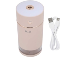 Umidificador Com Luz Noturna, De Névoa Fria Alimentado Por Usb, Portátil Capacidade 240 Ml Para Casa