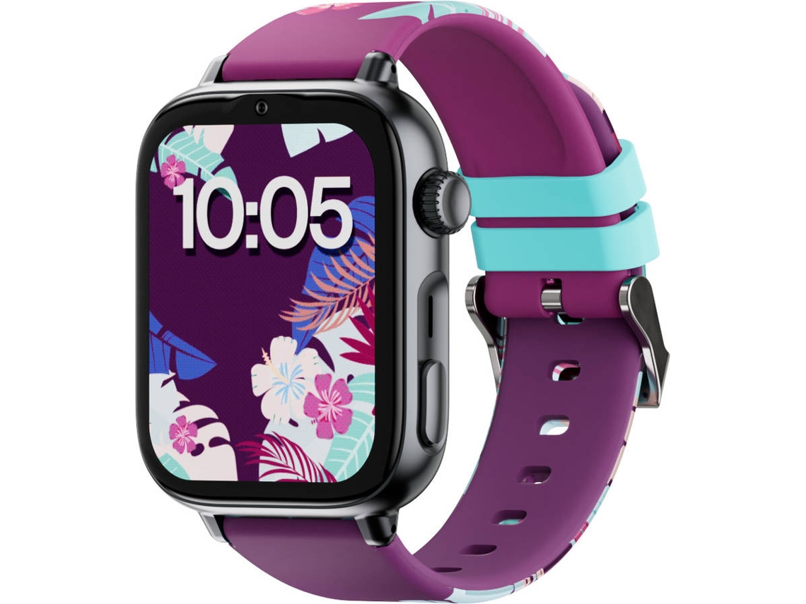 Smartwatch SAVEFAMILY SaveWatch Plus 2 para Crianças (Silicone - Preto/Roxo)