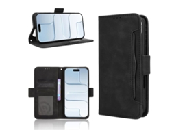 Capa De Couro Genuíno Retro Para Iphone Air - Textura De Pele De Bezerro - Compartimento Multifunções Para Cartões