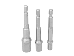 Laxiscreed Adaptador De Manga Em Conjunto De 3 Peças, Hexagon 6,3mm, Para Quadrado Com Sistema Magnético