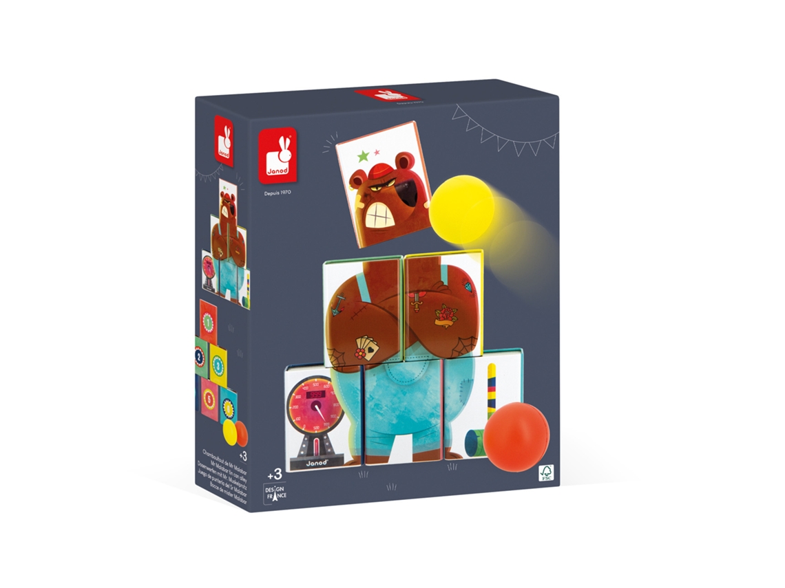 Applepop Jogo De Arremesso De Bola Com O Sr. Urso Para Crianças Janod