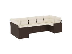 Garden Sofa Set, Garden Sofa Sets Vidaxl Marrom Rattan / Vime (n/a)