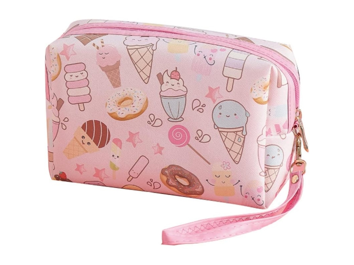 Bolsa De Maquiagem Para Mulher Com Design De Partições E Gancho Portátil Para Viagem E Cosméticos