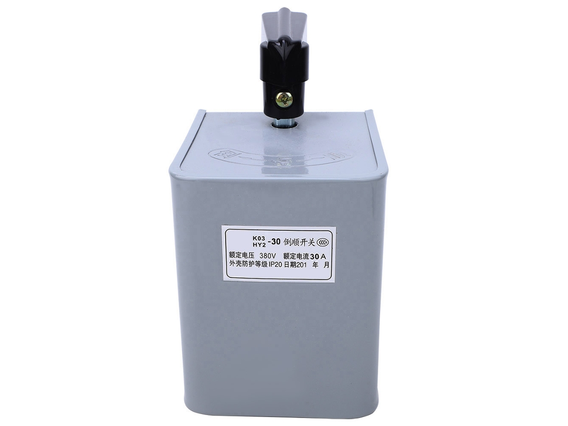 Interruptor De Avanço E Reverso Laxiscreed Para Sistema Trifásico Com Caixa De Ferro, Compatível Com Hy2-15, Hy2-30, Hy2-60