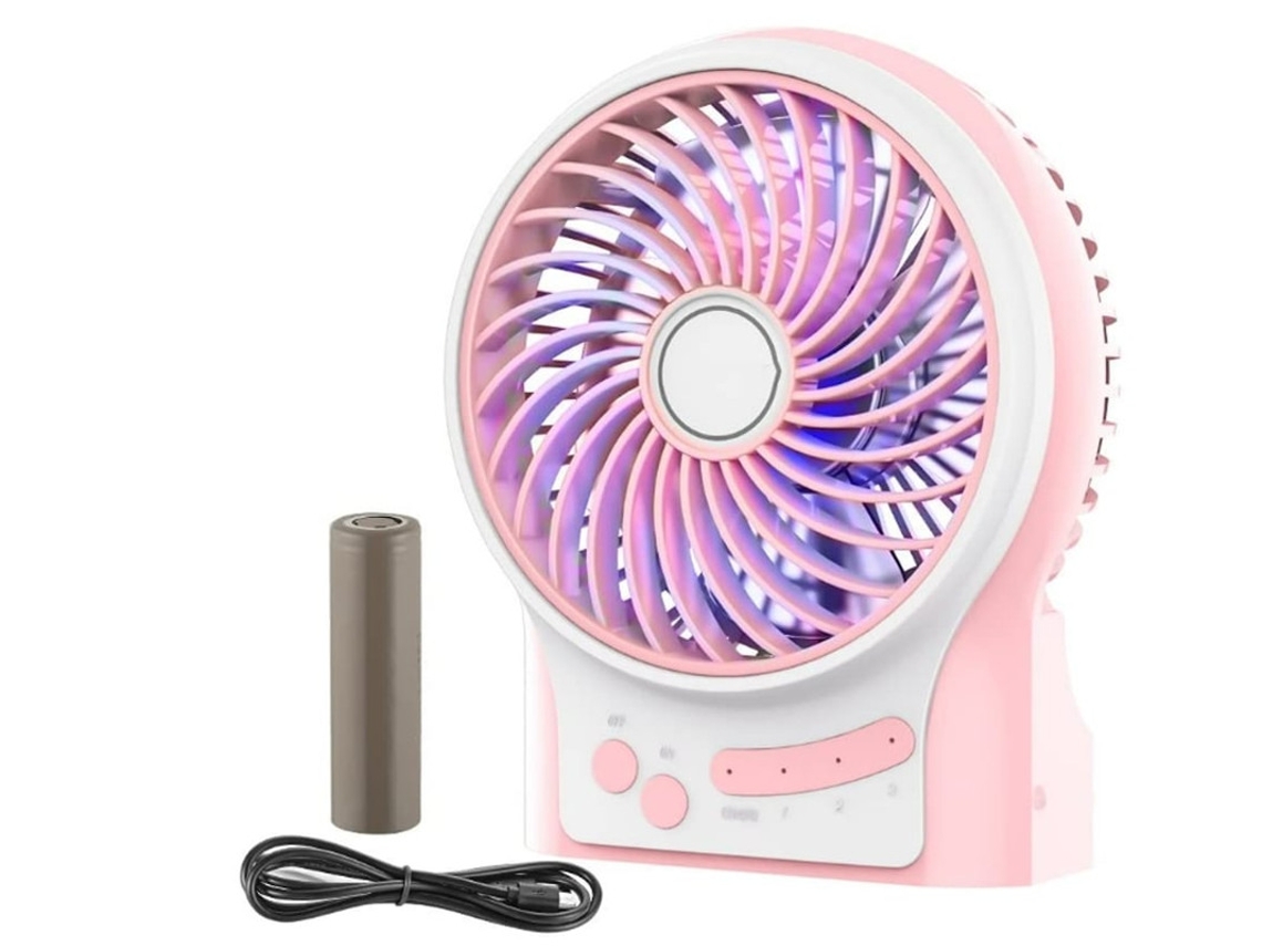 Ventoinha Portátil YIZHOOD Fans456 Rosa
