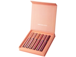 Kit de Gloss Labial Matte 6 Cores 2,5ml Hidratante Durável À Prova D'Água Não Adere A Flakes Tinta Labial Líquida Handaiyan
