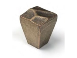 Puxador HARDWAREXCHANGE Zamac, 18x18mm, acabamento em Bronze Fosco, pacote de 36