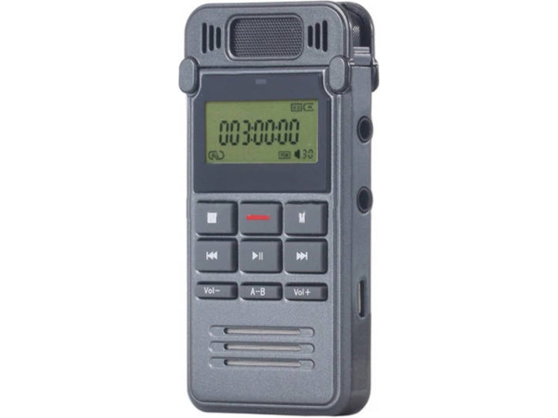 Mini Gravador de Voz Digital Gravação de Telefone 90 Horas-16 Gbpreto