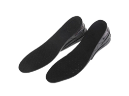 Insole de Crescimento de Altura Invisível Pu com Amortecedor Ar 7cm para Calçados Homens