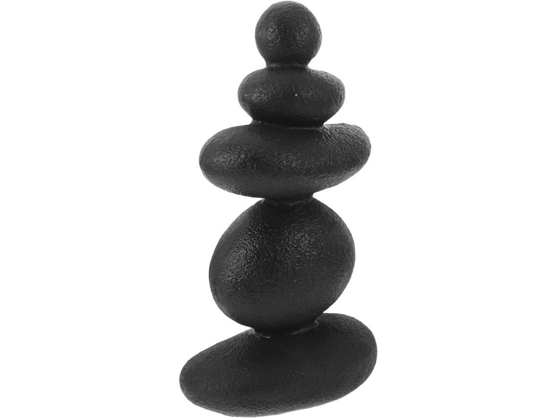 Decoração para Aquário Kichouse Kit Mini Zen de Pedras com 5 Pedras Empilhadas Escultura de Pedras Equilibradas CHABERLU